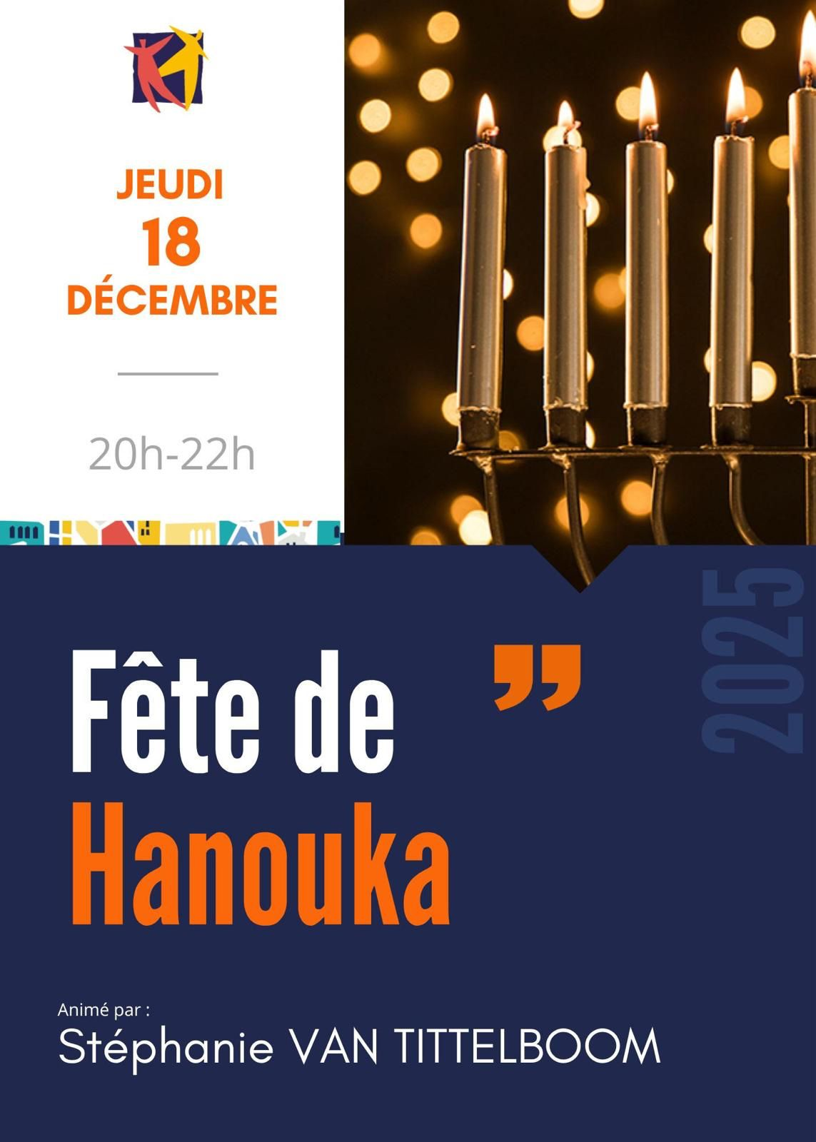 Fête de Hanouka au Forum 104 le 18 décembre 2025 - 20h
